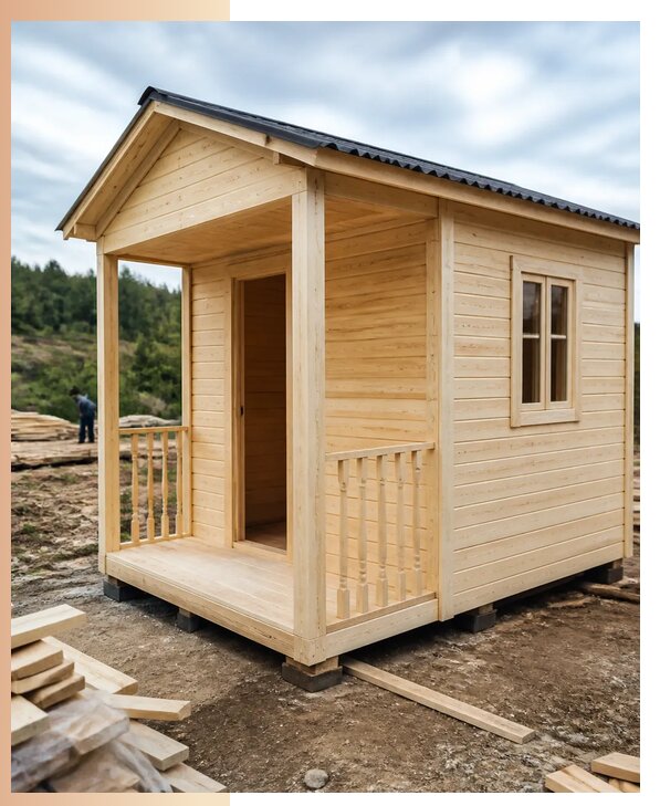 Изготовление и аренда деревянных дачных домиков в Соликамске